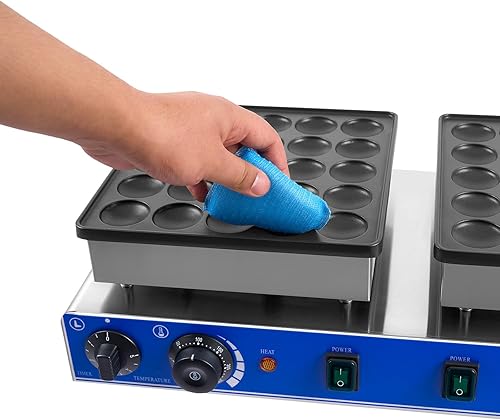 Miniatura 2 de Mini máquina holandesa para hacer panqueques de 50 agujeros, 110 V 1600 W, máquina eléctrica antiadherente Takoyaki, máquina para hacer panqueques y