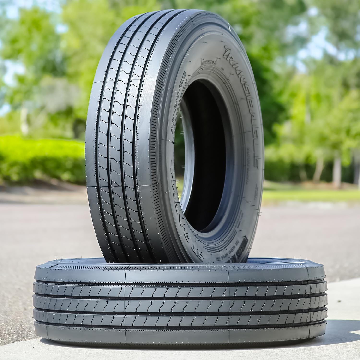 Set of 2 (TWO) Transeagle ST Radial Premium Trailer Radial Tires-ST225/75R15 225/75/15 225/75-15 121/117M Load Range F LRF 12-Ply BSW Black Side Wall