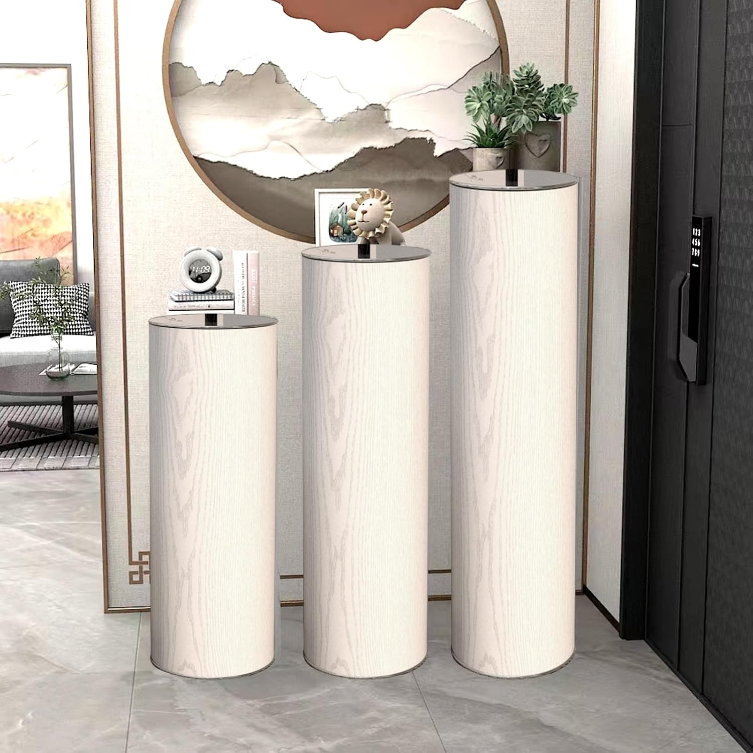 NEW　CD/DVD収納　姿見ミラー　DBR/WH CD/DVD収納 姿見ミラー 送料無料☆ CD/DVD収納・姿見ミラー DBR/WH