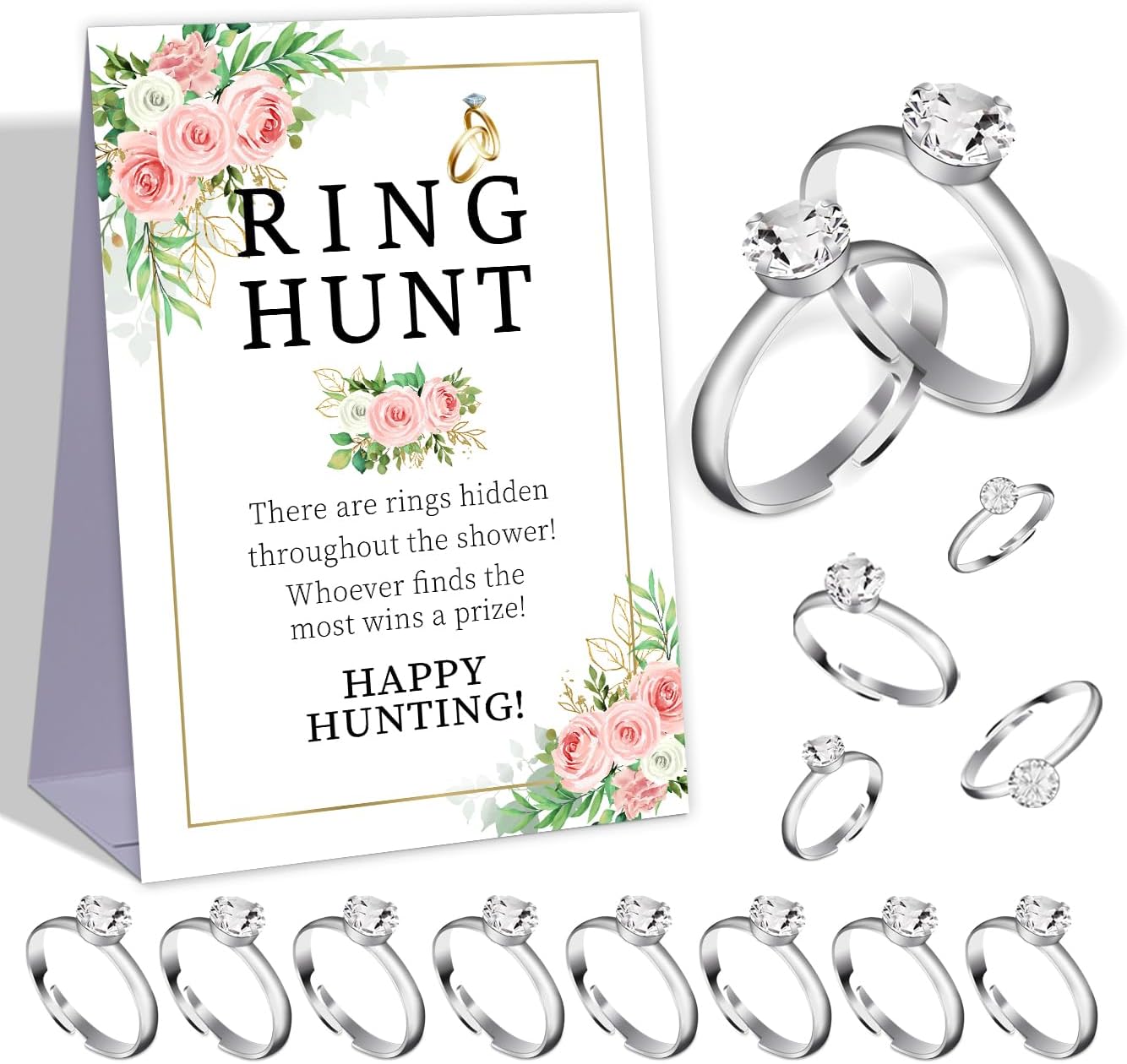 Boho Ring Hunt Game,Bridal Shower Decoration,Wedding Shower