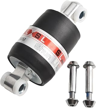 Alloy Mountain Bike Rear Shock Absorber with Adjustable Spring Suspension for Electric and Folding Bicycles, Durable Bicycle Damper Parts100mm