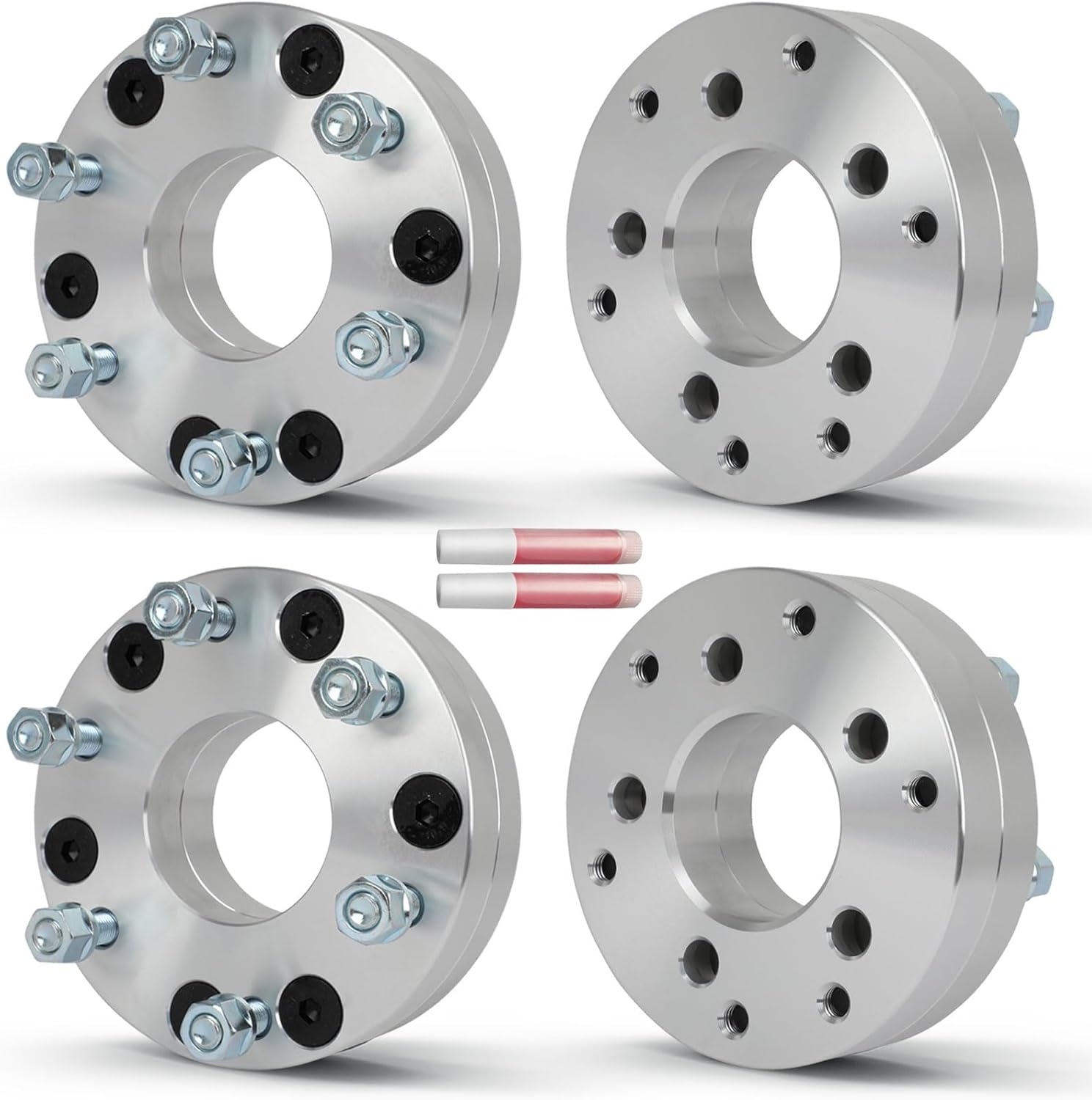 OCPTY 4PCS 5x4.5 to 6x5.5 Wheel Spacers Adapters 2" inch 12x1.5 Studs 74mm Hub Bore Forged Wheel Spacers Adapters 5 Lug fit for Accord for Avalon for Camry for Civic for CL for Crosstour