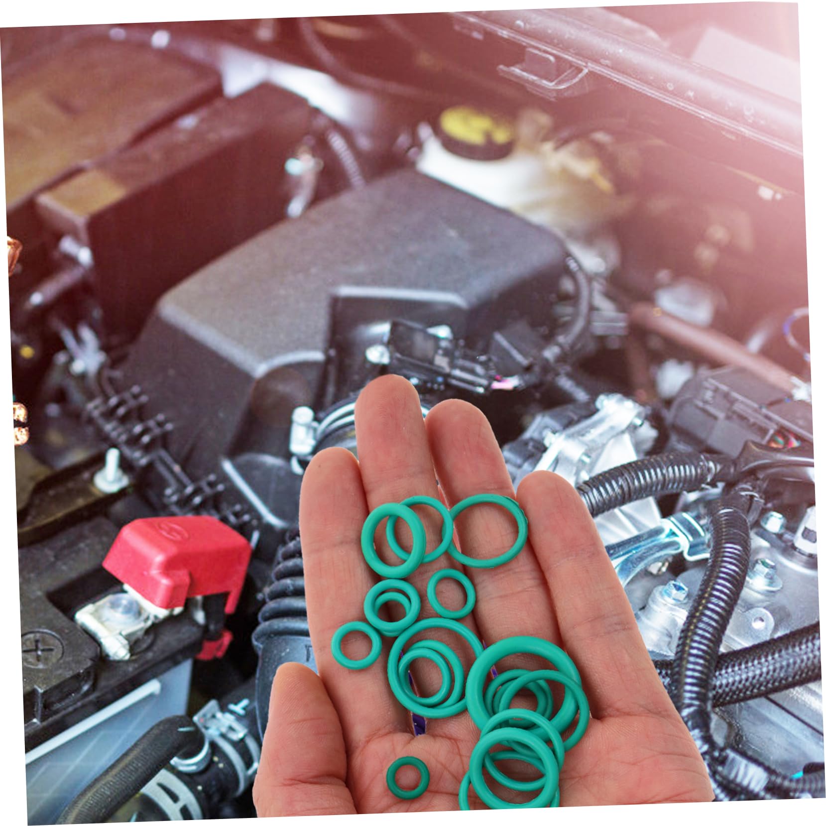 Garneck 5 Set Anello Di Tenuta Del Climatizzatore Per Auto Aria Kit Guarnizioni Assortito Copertina Guarnizione Di Tenuta Forniture Per Riparazione Auto Dingqingqingguo Verde 270 Pezzi*5