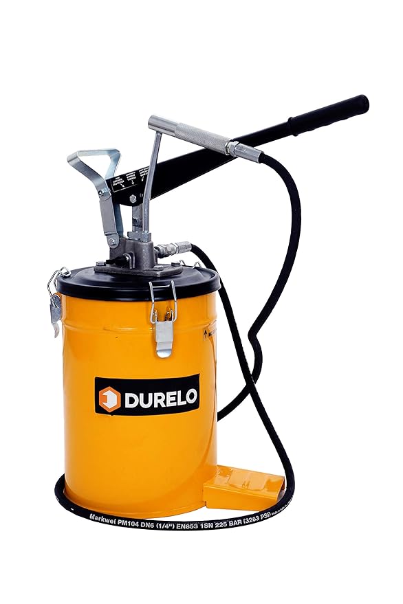 DURELO GBP10 Grease Gun Bucket 10kg High Pressure Grease Pump