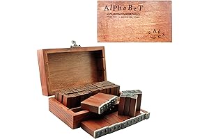 70-Piece Alphabet Clay Stamps for Embellished Masterpieces