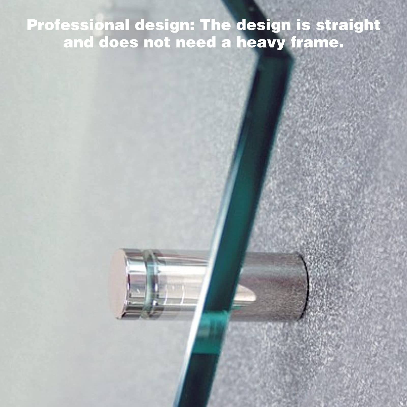 Entretoise de Verre,Entretoise Inox,Supports de Panneaux,Support Vis Publicité,Acier Inoxydable Publicité Vis (19x70 MM - 8 Pièces)