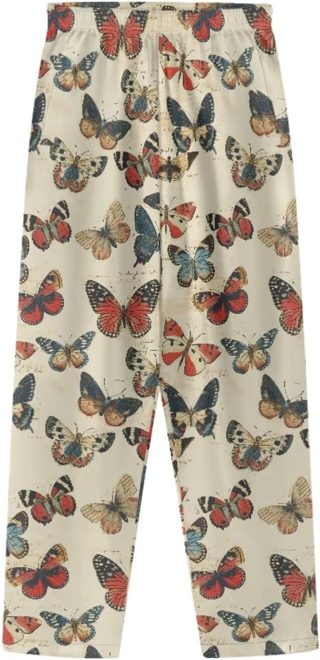 Modysero Womens Pajama Pants with Elastic Waisted Soft Loose Fit Pajamas Pant for Women Funny Sleep Bottoms with Pockets