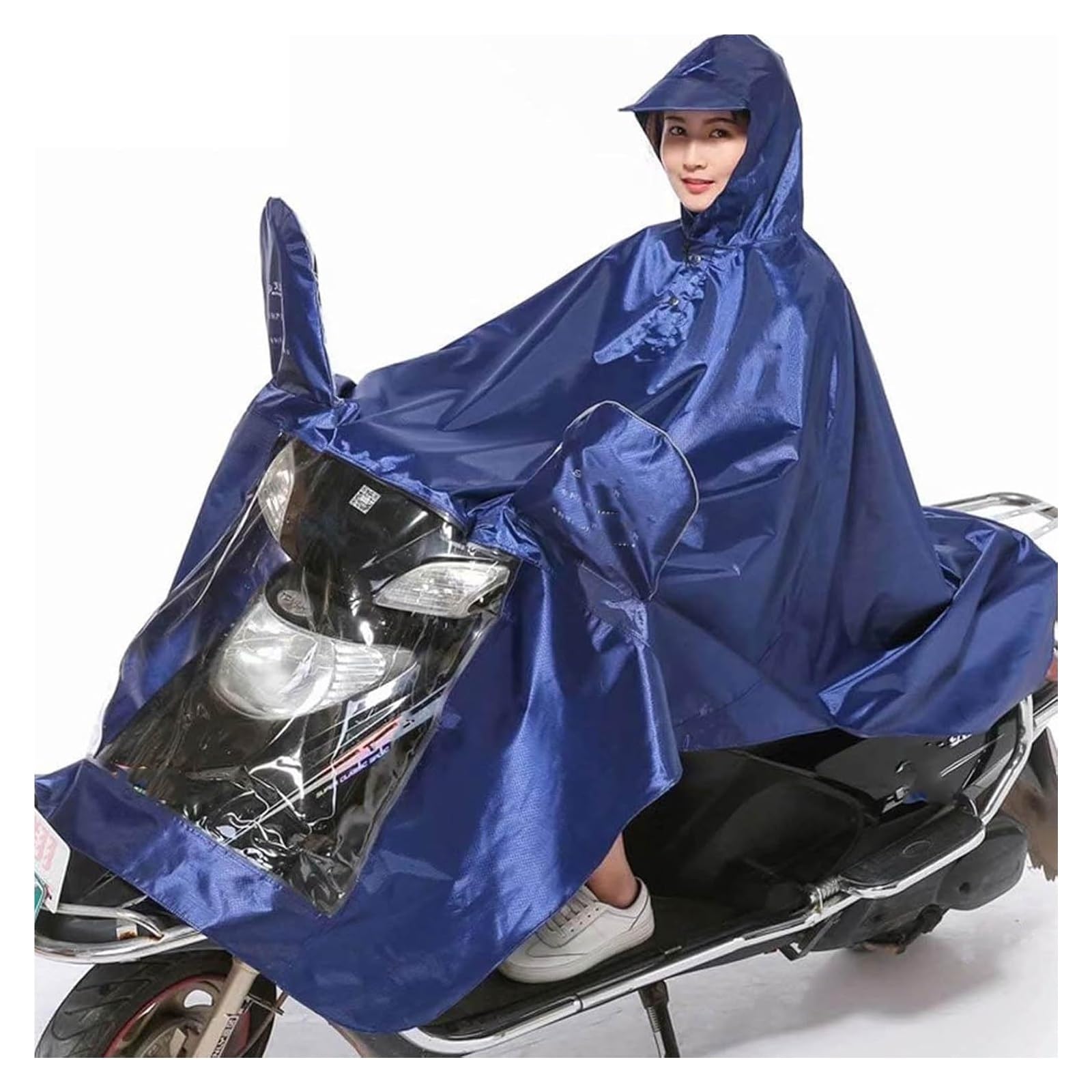 Motocicleta Triciclo Lluvia Mobility Scooter Chubasquero Poncho Impermeable for Moto, Capa de Lluvia for una conducción Segura Protege al Usuario y al Scooter de la Lluvia Grifo Reflectante Seguro Cla
