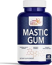 FITNESSVEDA Fitness Veda Mastic Gum 1000 (Mg) Mediterranean Mastiha Tree Resin| Support Healthy Stomach & Digestive Discomfort - 60 Capsules