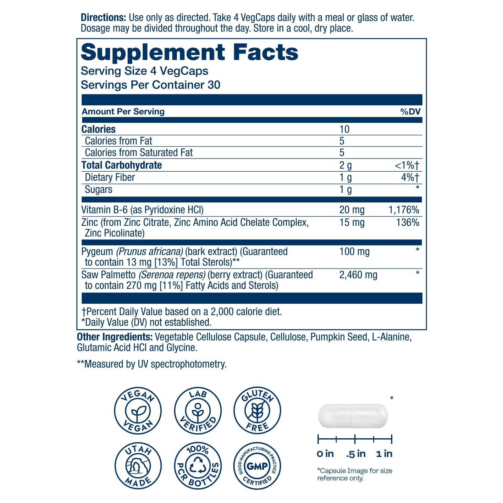 SOLARAY Saw Palmetto & Pygeum | 120 VegCaps — Amazon image 2