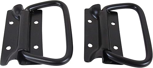 Vista 2 de Reliable Hardware Company RH-0540BK-2-A Juego de 2 manijas para cofre, color negro.