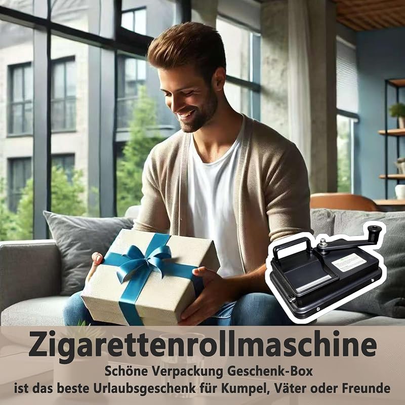 JIUJITSAW Cigaretta Tömörítő Gép 8mm Dohányzáshoz Fekete Kiegészítőkkel