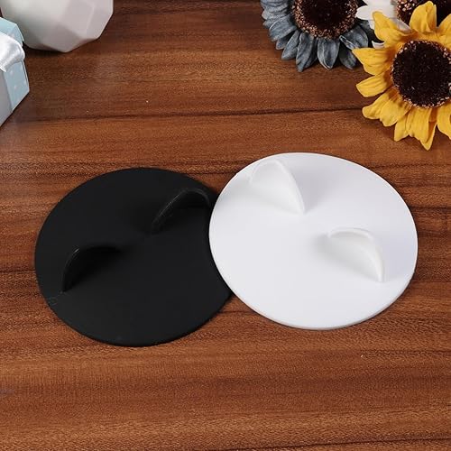 Miniatura 8 de Mipcase Tapas de silicona para tazas, tapas de silicona con orejas de gato, tapas de café para tazas, bonitas cubiertas de tazas para bebidas, tapas