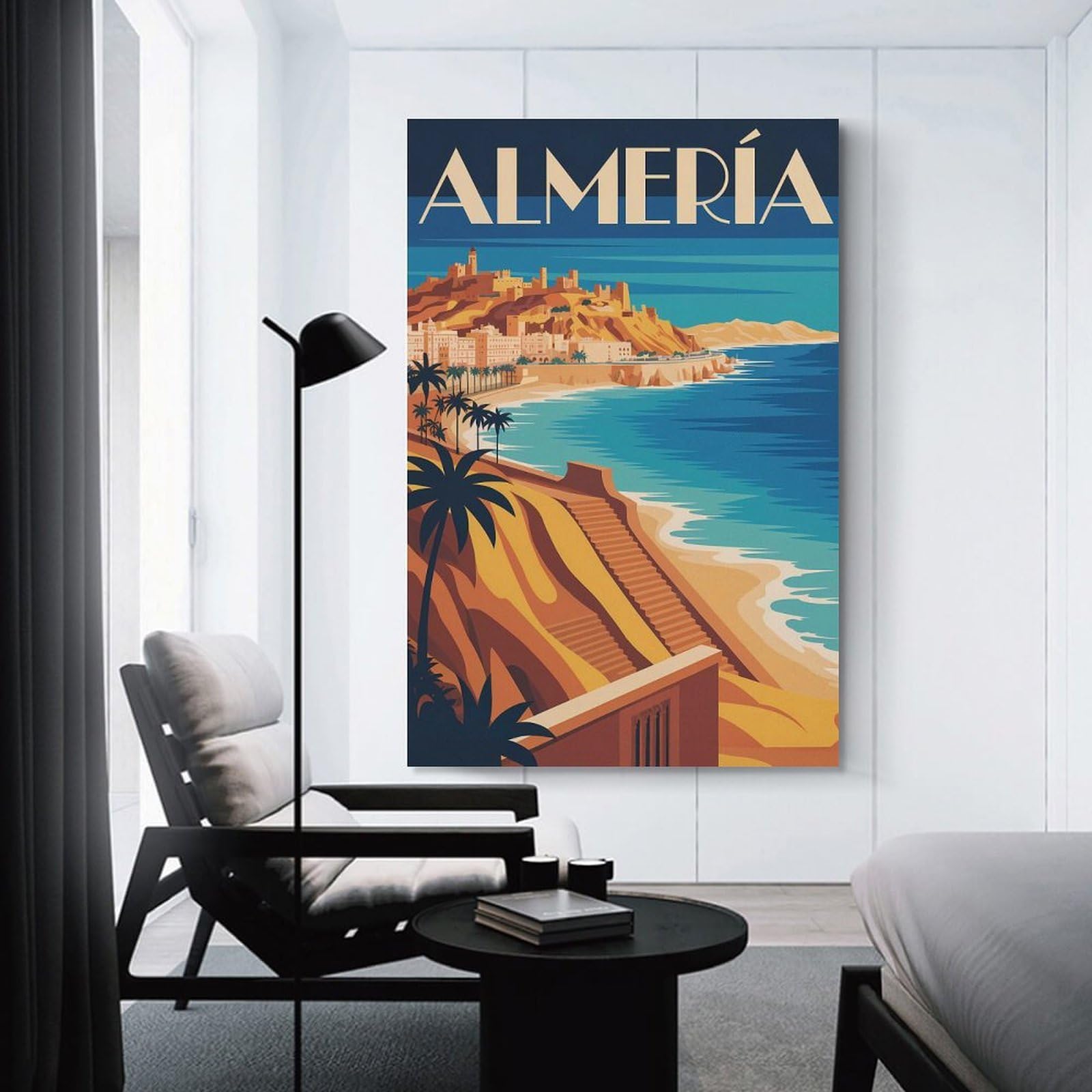 Junmoney Room Decor Wall Art Almería Travel (2), 24x36inch(60x90cm), for Gallery Wall Layouts in Home Or Office, Home Wall Art for Statement Displays