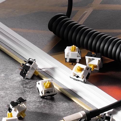 Miniatura 6 de Akko V3 Penguin - Interruptor de teclado táctil silencioso para teclado mecánico de juegos, interruptores prelubricados silenciosos de 5 pines de 43