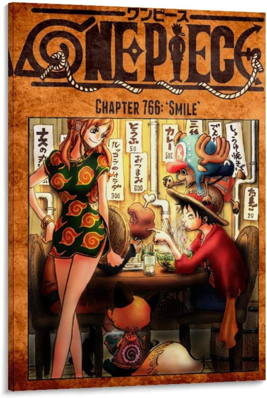 Sdff One Piece Chapter 766 Poster Decorative Painting Canvas Wall Art Living Room Posters Bedroom Painting x30inch 50x75cm Amazon Ca Home