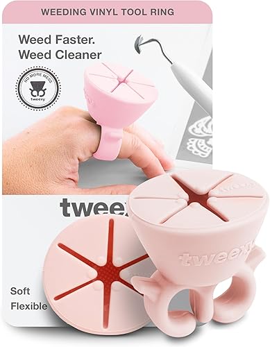 Anillo colector de desechos Tweexy Craft, de vinilo para transferencia de calor, soporte de hojas de papel y adhesivos HTV