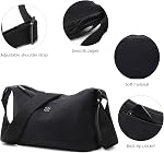 Eslcorri Crossbody Bags for Women, Small Nylon Shoulder Purse Casual Travel Sling Handbag Lightweight Multi-pocket Crossover Everyday Bag Compact Simple Neutral Purse -Green