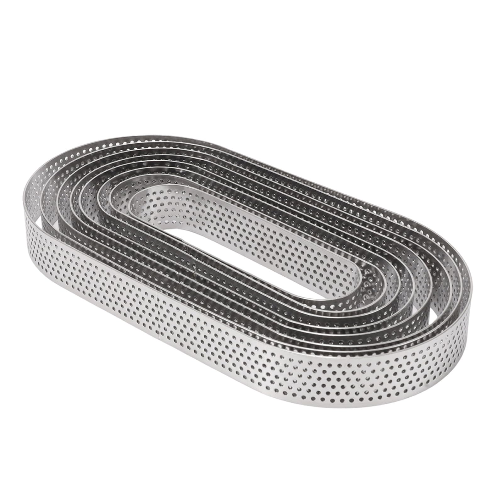 Moule à gâteau ovale Alipis perforé en inox pour éviter les fonds de tarte mous