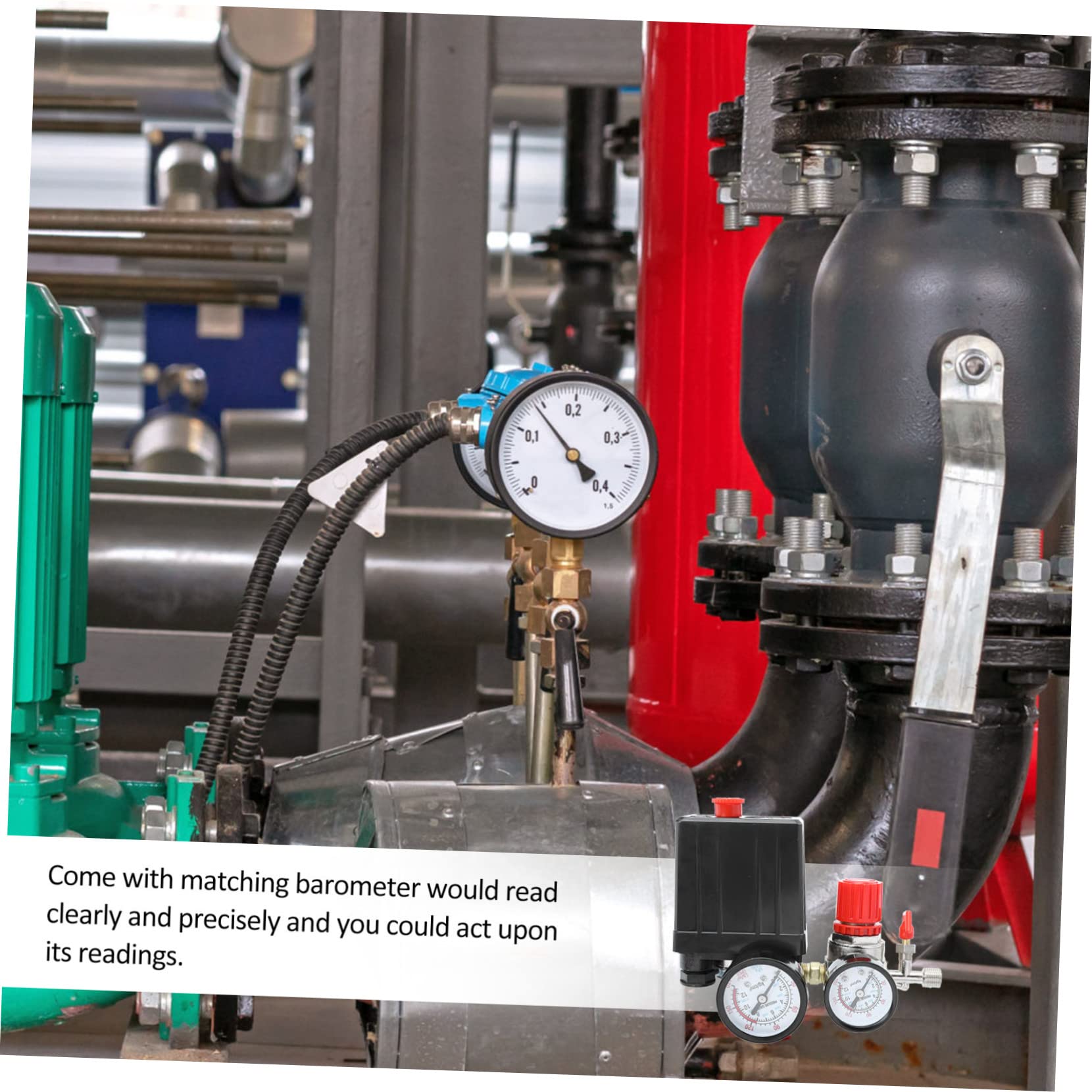 Gatuida Regolatore Di Pressione Del Compressore D'aria Compressore D'aria Controllo Della Pressione Adattatore Per Facile Da Installare e Smontare