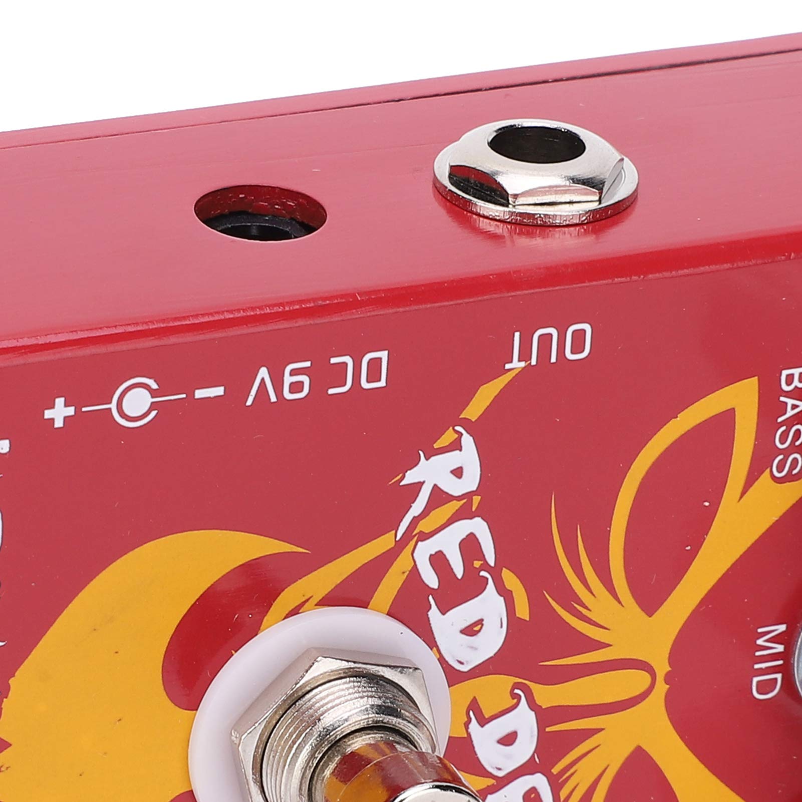 Pédale de distorsion, sonorité Heavy Metal 9V DC Center pédale d'effet négatif pour guitaristes pour mélomanes