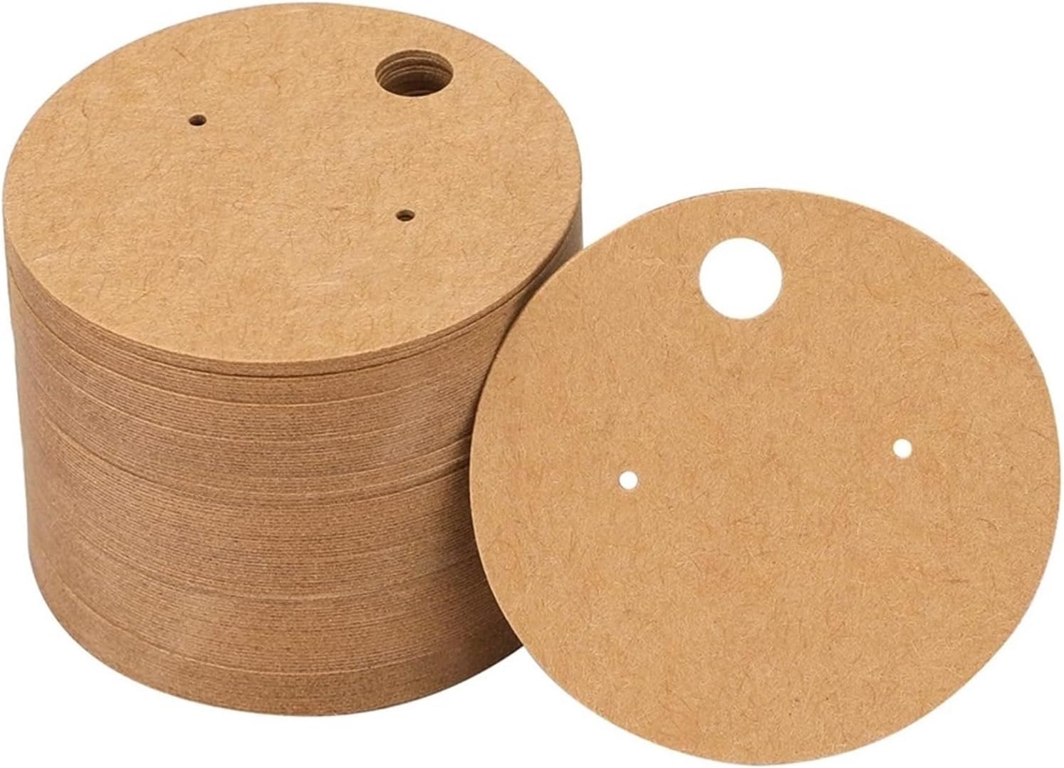 Earring Display Holder Cards 1000Pcs Earring Necklaces Display Holder Card Tag Jewelry Self-Seal Bag DIY Blank Kraft Paper Small Businesses Packaging Supplies