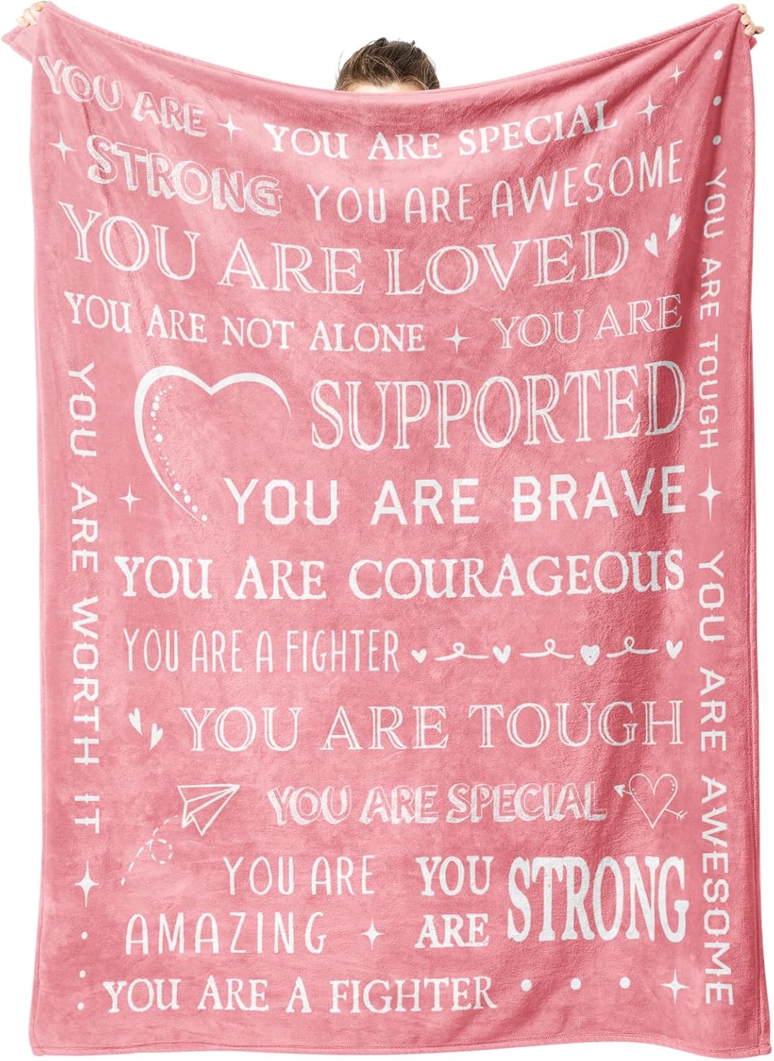 SteadStyle Get Well Soon Gifts for Women- Inspirational Gifts Blanket, Feel Better After Surgery Gifts for Sick Women, Thinking of You Gift for Her Friend Sister Coworker, 60'' x 50''