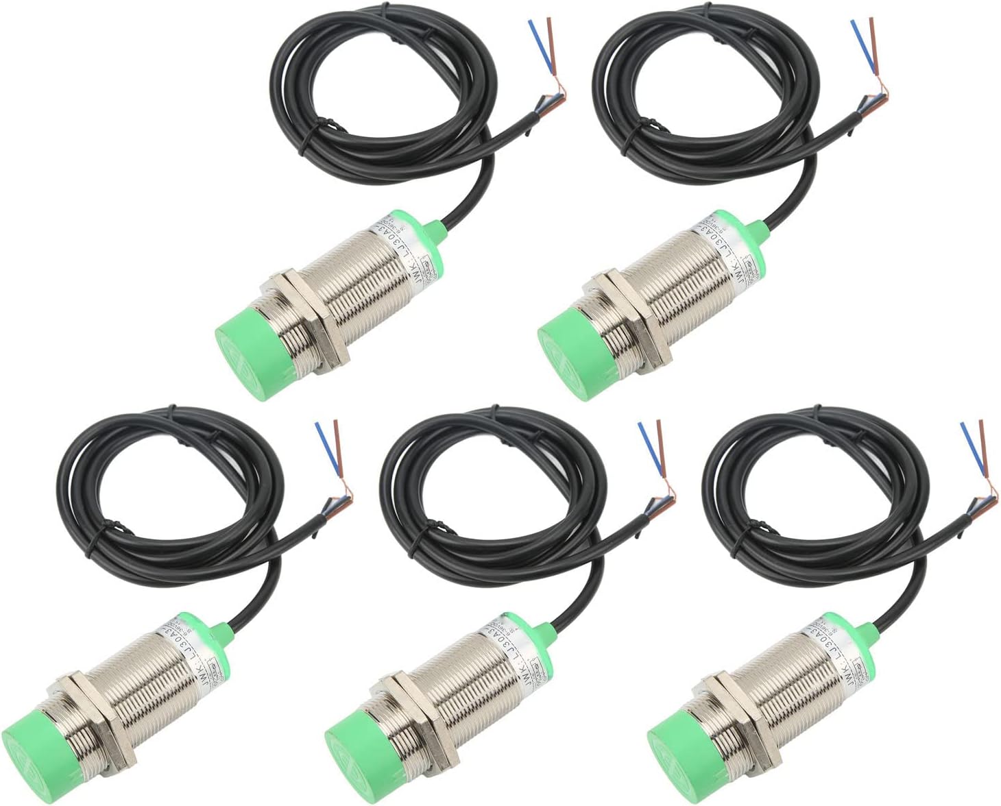 5Pcs Proximity Switch DC6‑36V Approach Sensor, Inductive Proximity Switch Industrial Sensor Approach Replacement, 15mm Detecting Distance