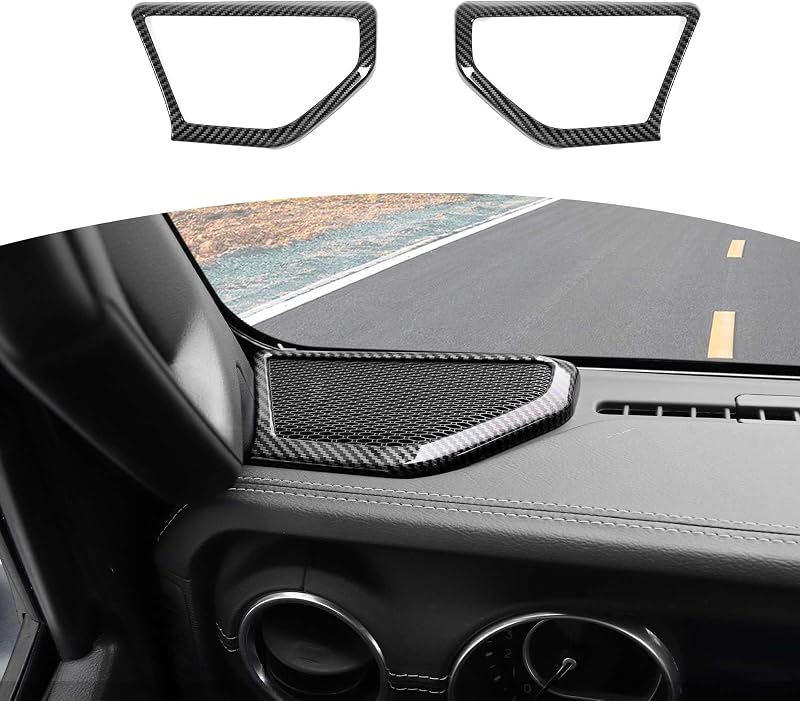 Moldura da caixa de som da coluna A RT-TCZ para Jeep Wrangler JL JLU e Gladiator JT – 2 unidades