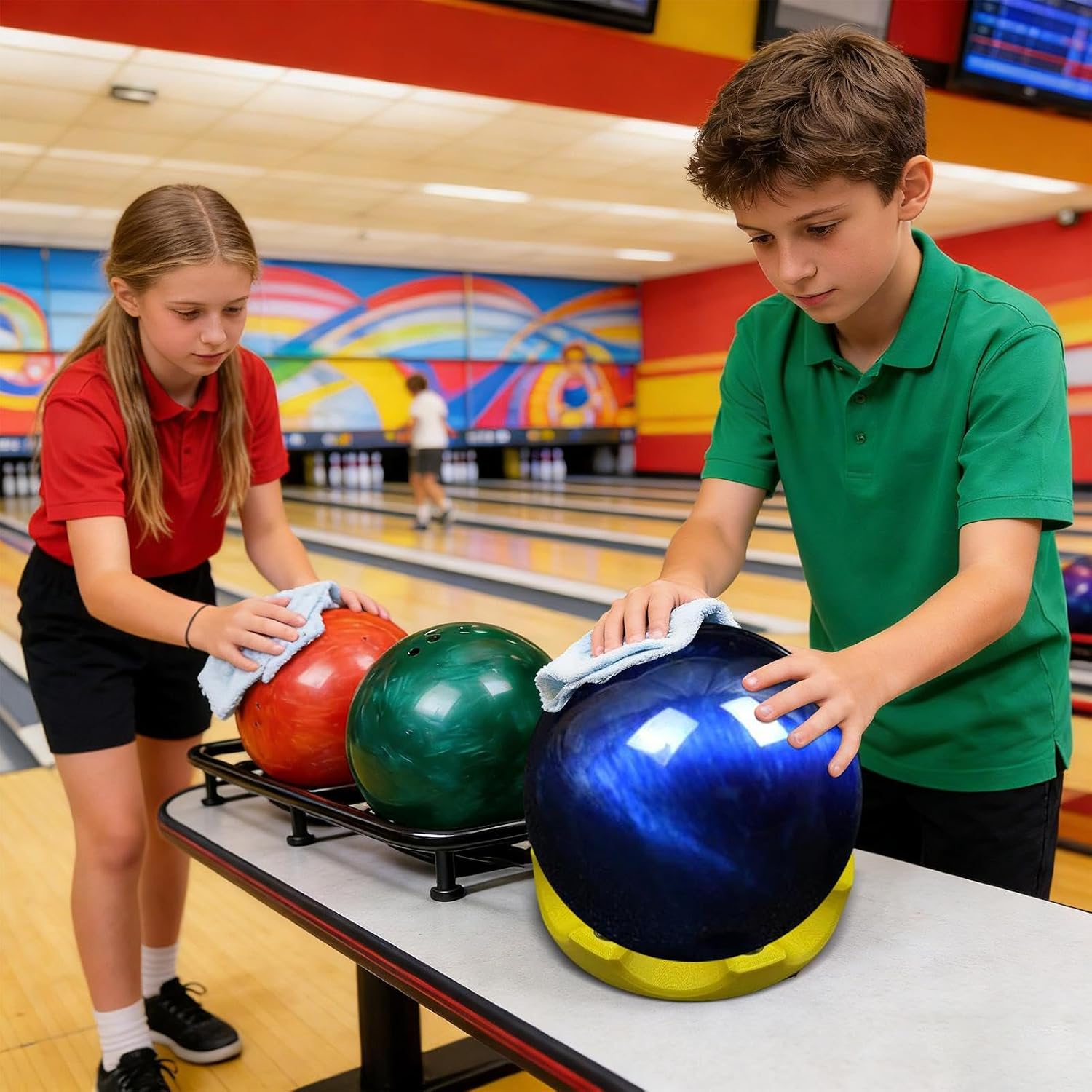 Rotating Bowling Ball Cup Holder 360 Degree Rotating Multi Angle Grip Non | Bowling Spare Balls Spinner Optimal for Performance Cleaning Polishing Sport Maintenance Grinding Home