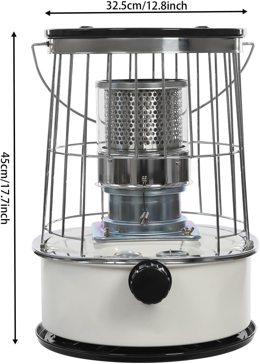Kerosene Heater, 6L Portable Kerosene Heating Furnace, Camping Oil Heaters with Temperature Adjustment Knob, for Indoor Outdoor Home Office, Family Dinner, Outdoor Camping