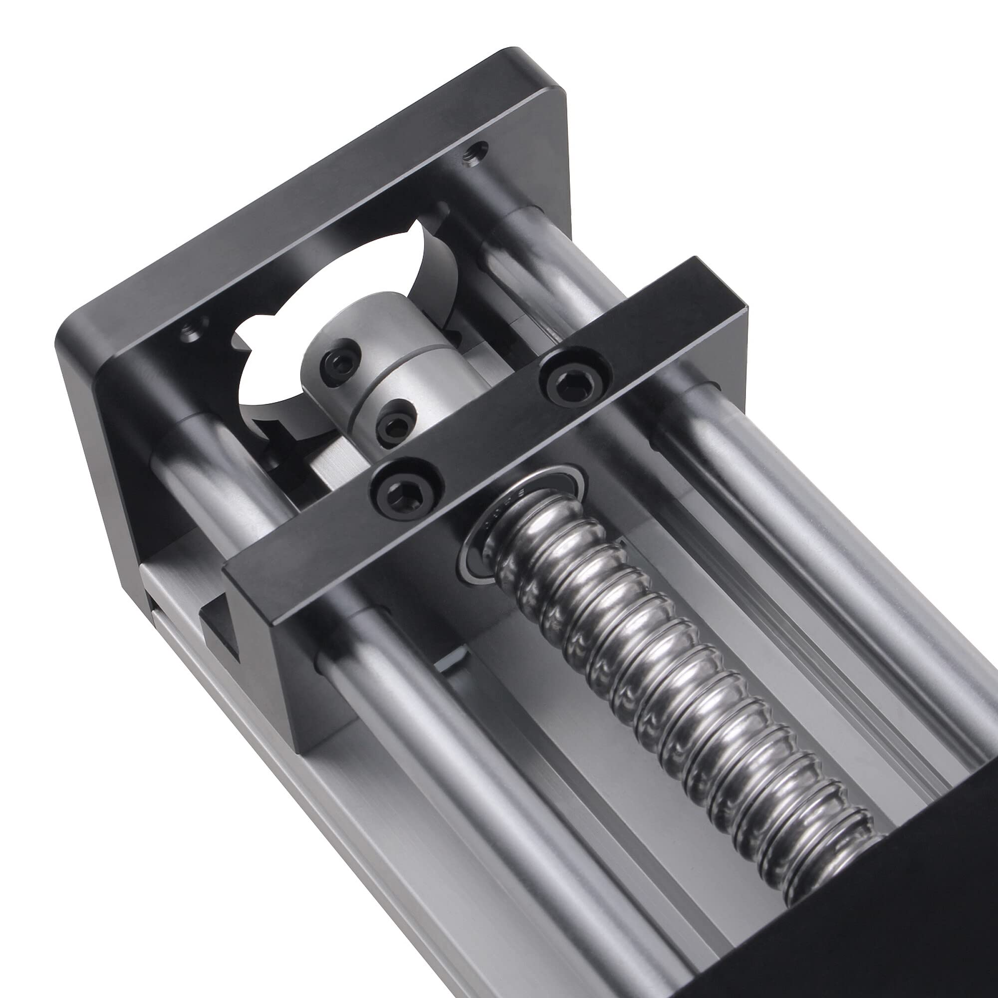 CNCMANS 300 mm Longueur de procédé effective Vis à billes de guidage optique à double axe SFU1204 300 mm, actionneur linéaire Guides linéaires Actionneur linéaire pour pièces de fraisage CNC DIY et