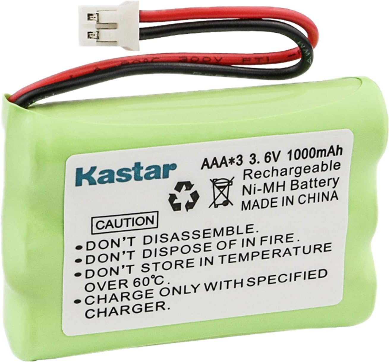 Kastar 1-Pack AAAX3 3.6V PH 1000mAh Ni-MH Battery for Motorola MBP33, MBP36 MBP36PU Baby Monitor, TFL3X44AAA900 CB94-01A and Graco 2795DIG1, 2791, 2796VIB1, TMK NI-MH, iMonitor Vibe