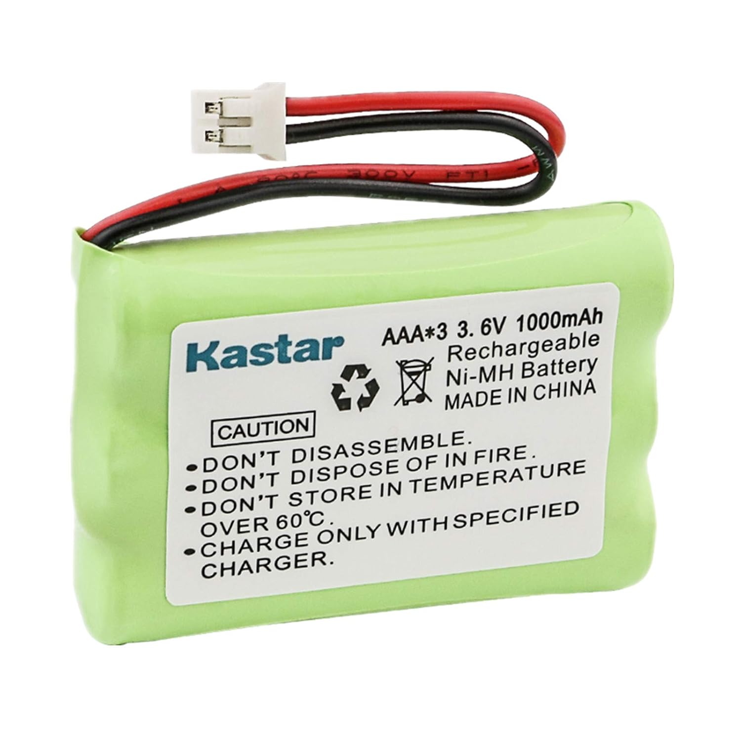 Kastar 1-Pack AAAX3 3 6V PH 1000mAh Ni-MH Battery for Motorola MBP33 MBP36 MBP36PU Baby Monitor TFL3X44AAA900 CB94-01A