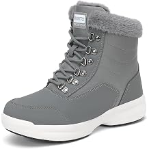 Dannto Women Winter Snow Boots Ladies Warm Fur Lined Ankle Booties Outdoor Water Resistant Furry Shoes
