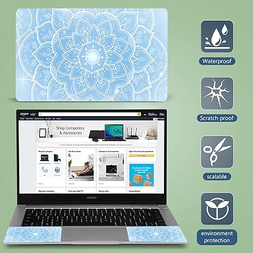 11.6 13 13.3 14 15 15.6 inches Netbook Laptop Skin Sticker Decal Reusable Protector Cover Case for Laptop Notebook chromebook (W-NEK-27)