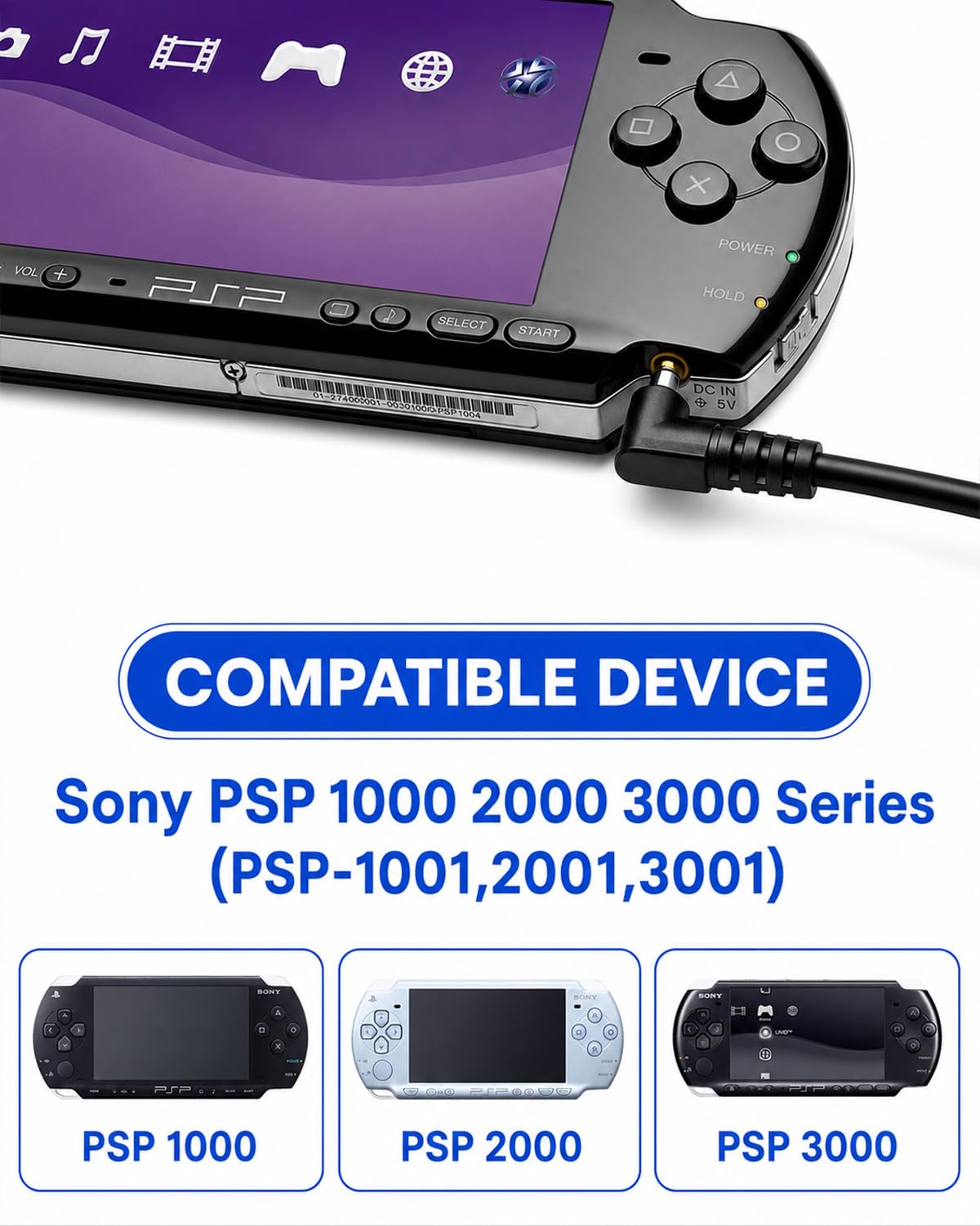 Amazon.com: Replacement PSP Charger AC Adapter 5V Compatible with