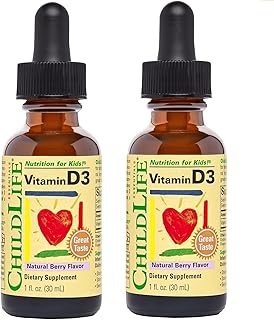 【2個セット】ChildLife Essentials (チャイルドライフエッセンシャルズ) 子供用液状ビタミンD3 30ml サプリ 子供の成長 Vitamin D3 【賞味期限2028年2月29日】