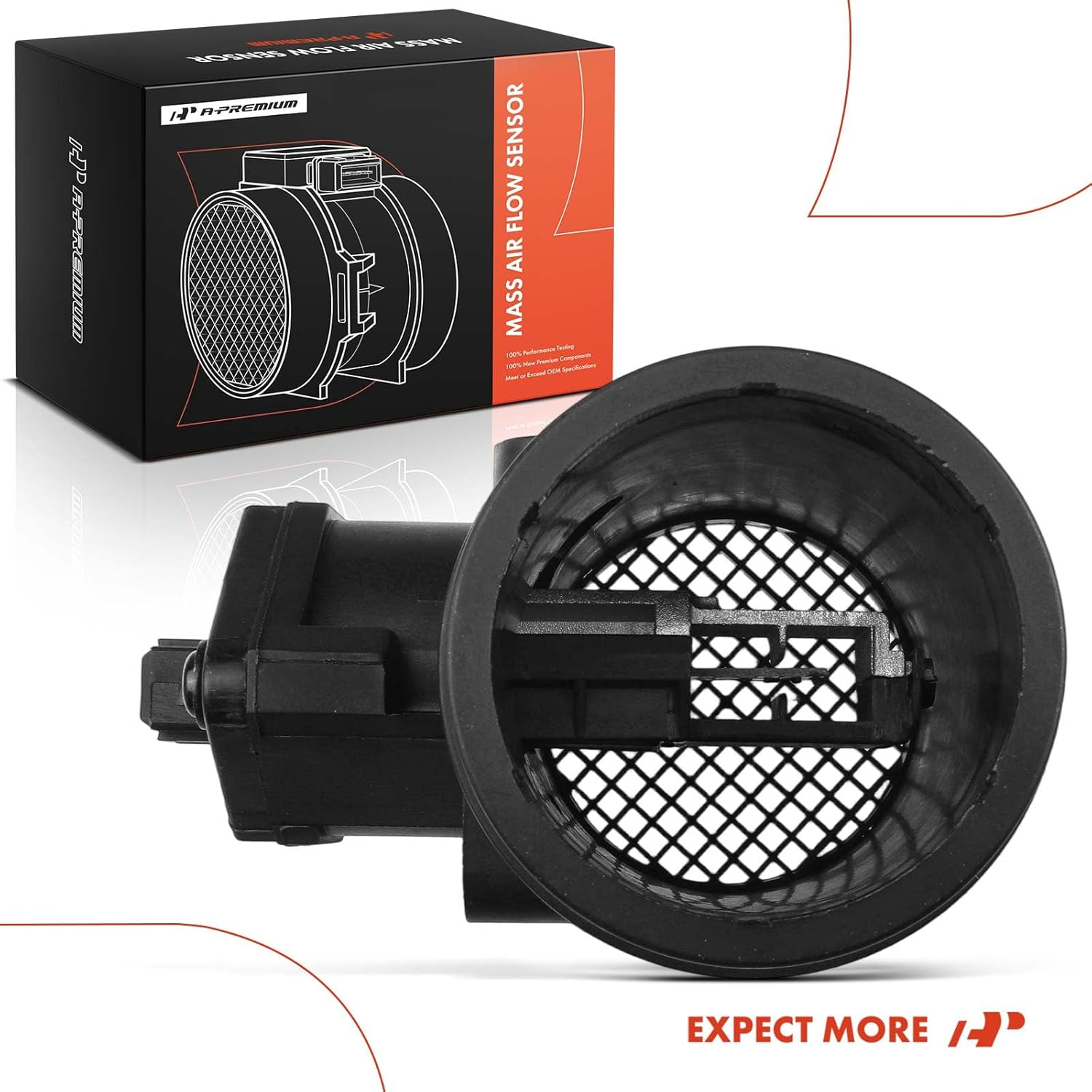 A-Premium Mass Air Flow Sensor Meter [4-Pins] Compatible with Volvo 240 1992-1993, 240 1990-1991, L4 2.3L, Replace for# 280217001, 35178813