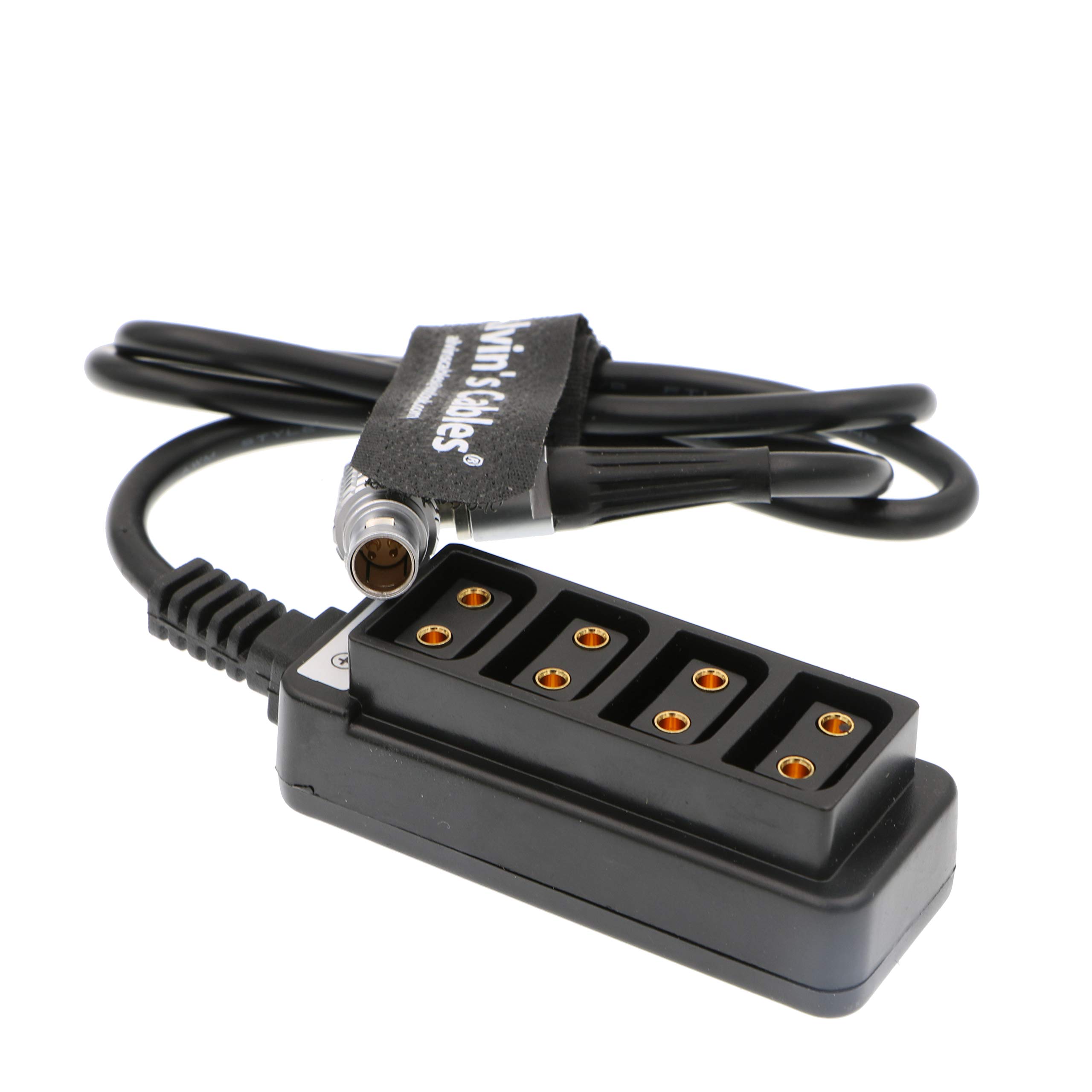Alvin's Cables 2-pinowy kątowy do 4 D-Tap Splitter kabel do RED DSMC2 Jetpack RTmotion Sidekick