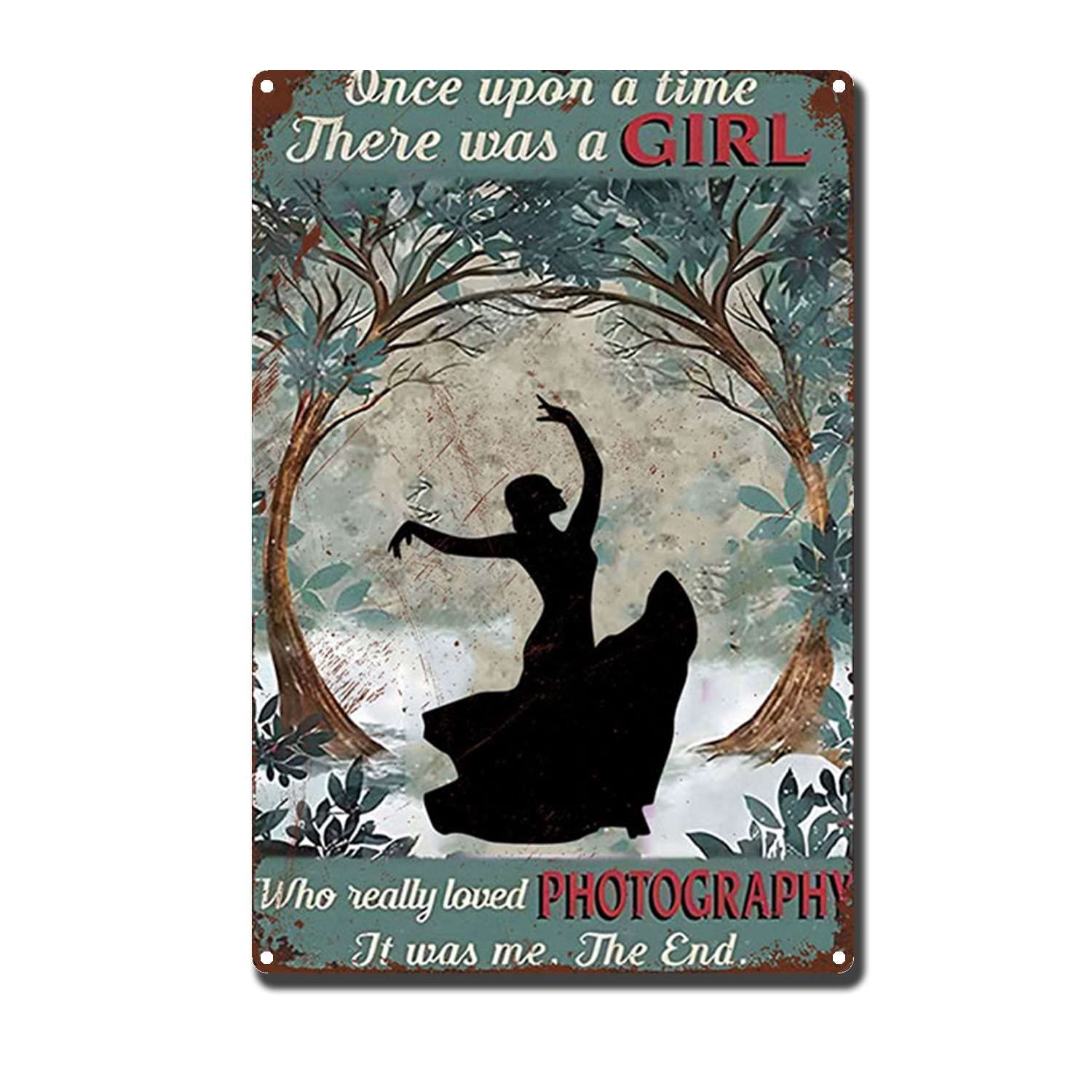 HYCLAM Tin Sign Once Upon A Time Restoring The Toilet Bathroom Art Ancient Ways Wall Decor Wall Hanging 8x12inch-Tin Sign