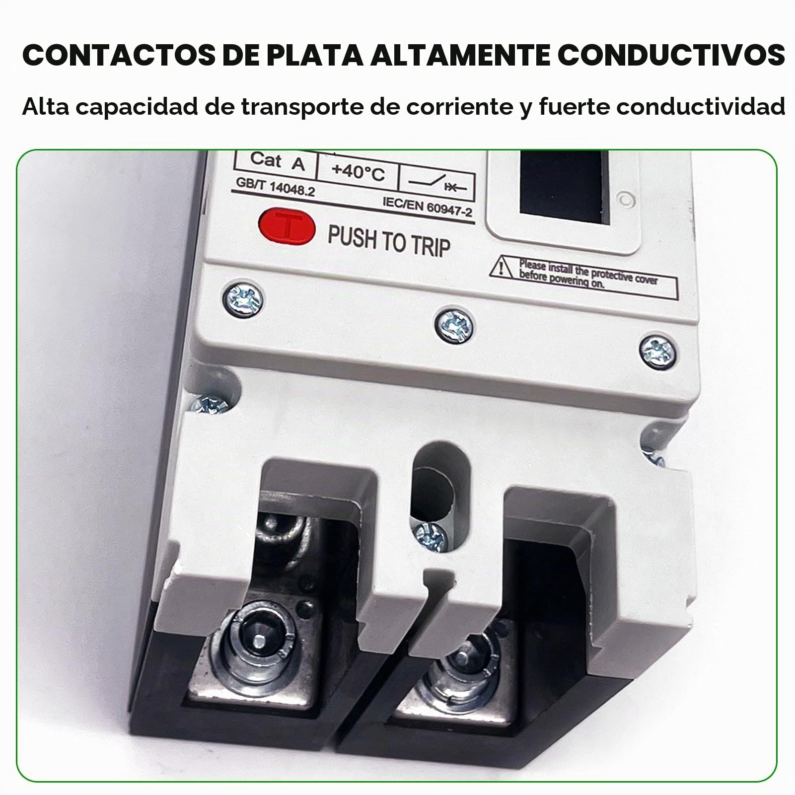 Disyuntor MCCB,2P Disyuntor de Caja Moldeada Interruptor Fotovoltaico 2P 500V 250A MCCB - Disyuntor de Circuito de CC Adecuado Para Sistemas Fotovoltaicos
