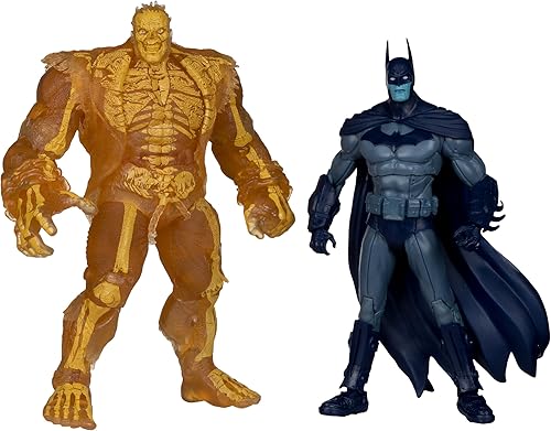 McFarlane Toys - DC Multiverse Batman & Solomon Grundy (Arkham City) Figura de acción de 7 pulgadas y Mega Figura 2pk Etiqueta de Oro