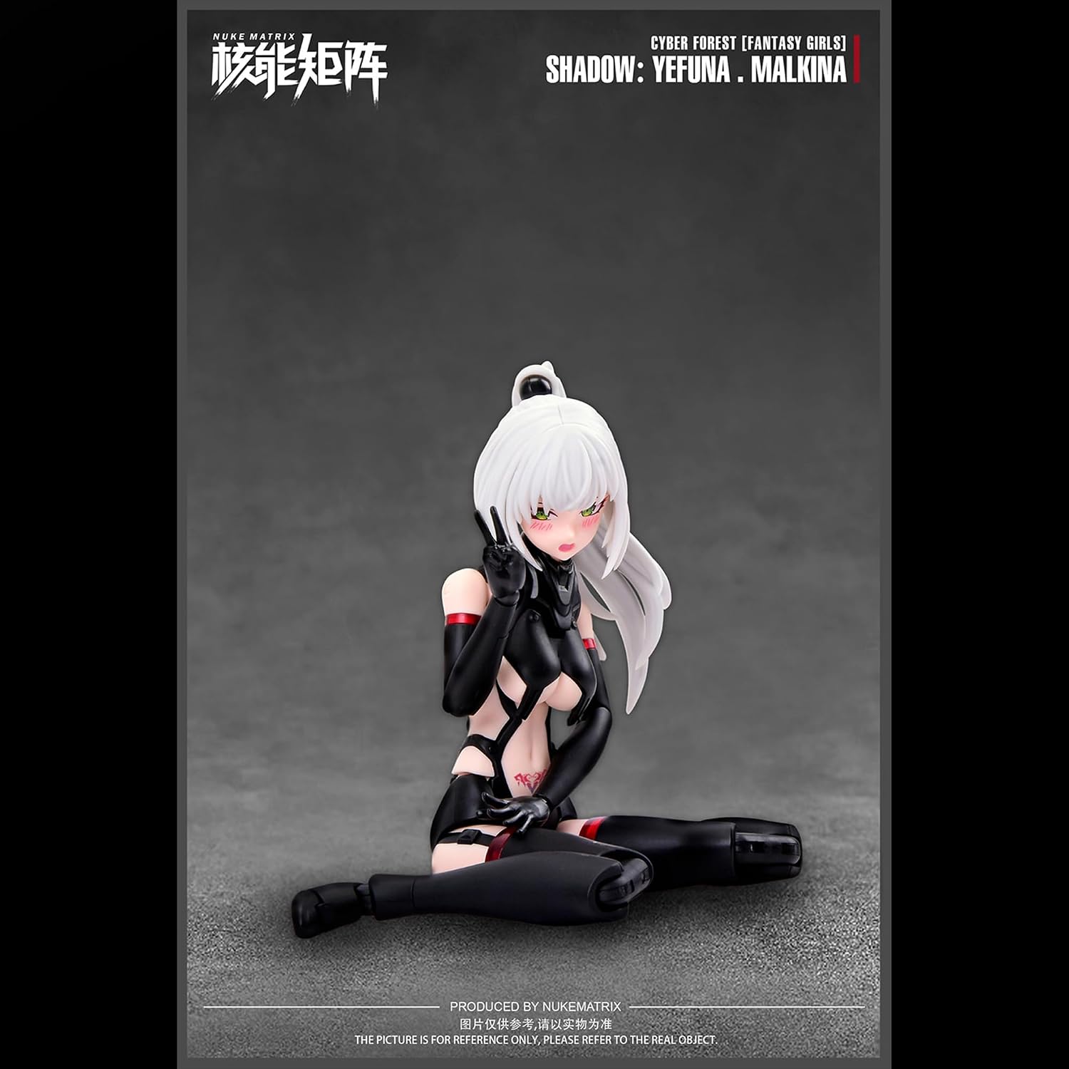 Nuke Matrix 1/12 Action Figures - Shadow Yefuna Malkina - 6'',Assembly Kit,Classic Character,Collectible,Age 15 and Above