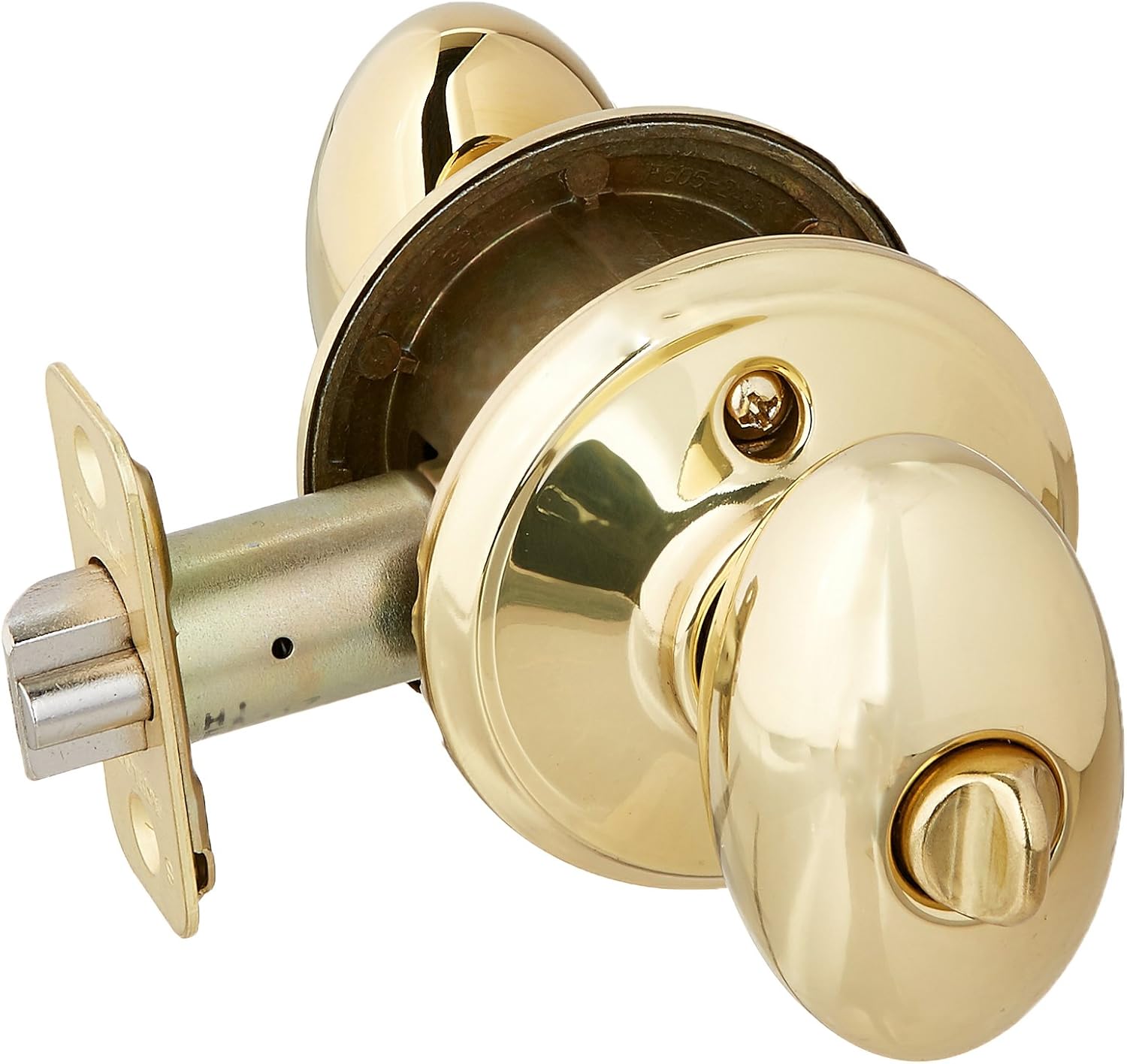 Schlage F51ASIE505 Lifetime Polished Brass Siena Keyed Entry F51A Panic Proof Door Knob