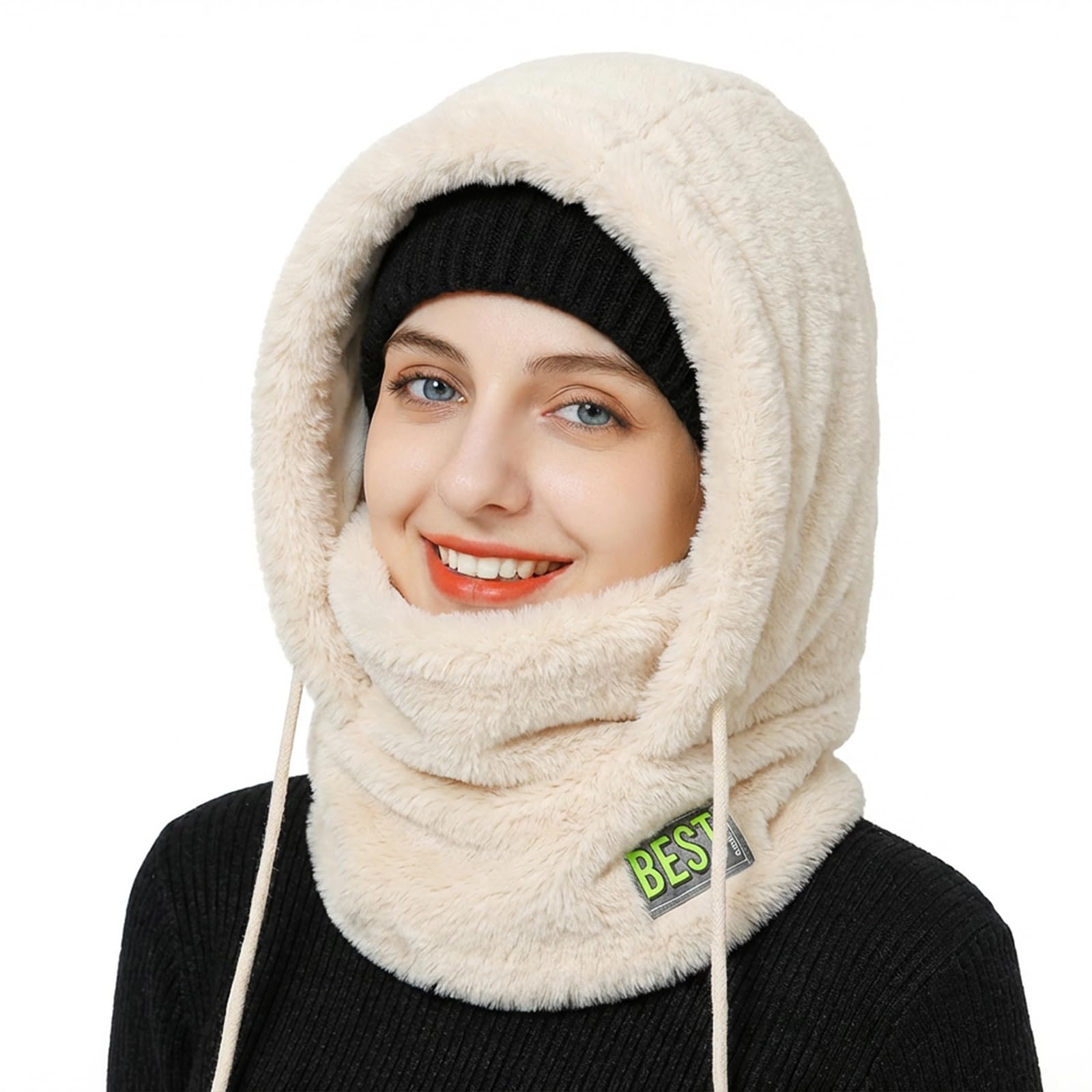 PasamontañAs Termico Gorro De Invierno, Anti Viento Balaclava CáLido Forro Polar Transpirable MáScara De Esquí Moto, Braga Cuello Sombrero Para Mujer Hombres Deportes Aire Libre