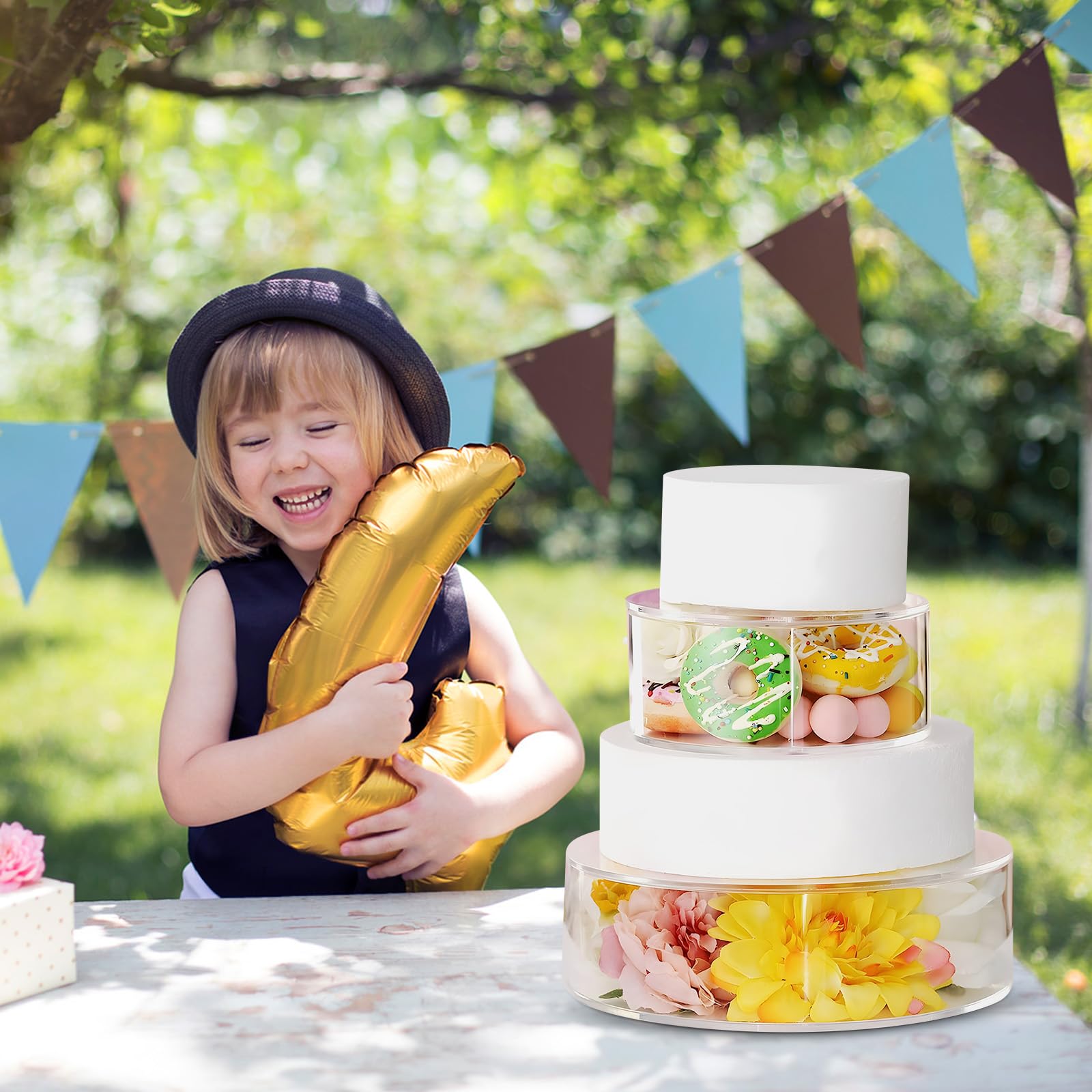 Clear Acrylic Fillable Cake Stand Cake Display Flower Holder Cake Riser Cake Tier For Wedding 12cmx5cm Db14b866 Bef7 4bd2 823d A90778a5eb75.3bbd18dd7ec639500f834811f8d6f58f