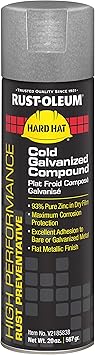 Rust-Oleum V2185838 V2100 High Performance System Compound Cold Galvanizing Spray Paint, 20-Ounce