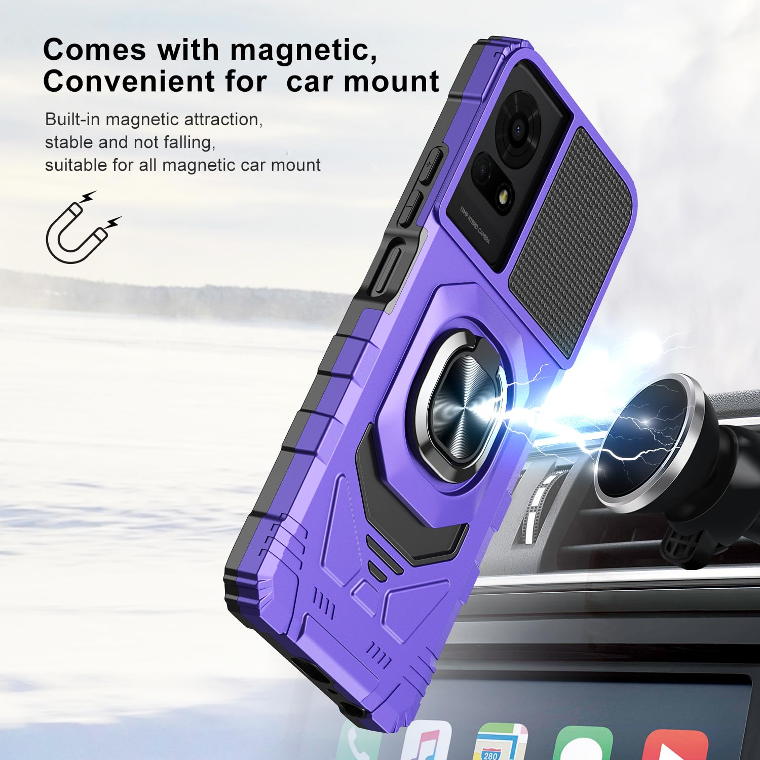 Ailiber for TCL K23/K24 Phone Case, Dual Layer Protection