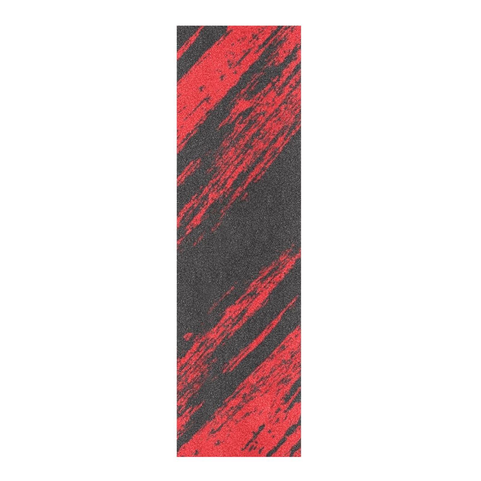 ElliTarr Skateboard Grip Tape Sheet 33.1 x 9.1 Inch Longboard Grip Tape Griptape Skateboard Scooter Sandpaper Griptape Red and Black